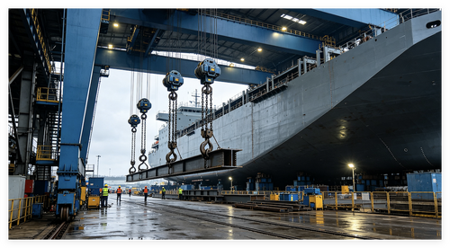 CASE STUDY: Electrical Chain Hoists Powering the World's Largest Shipyard Base