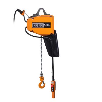 Beli 500kg Lift Rantai Listrik Jenis Hook Lift Industri M5 EQV0.5-01 pembuatan online