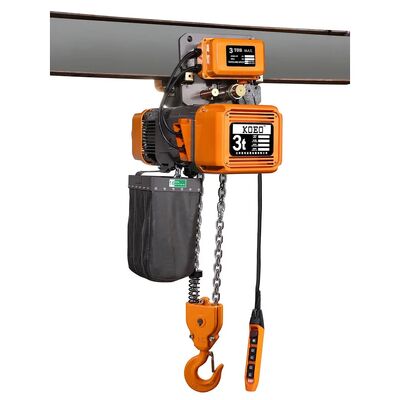 Buy Double Chain 3 Ton Electric Hoist Single Speed Chain Electric Hoists Traveling Type EQ03-02Y online manufacture