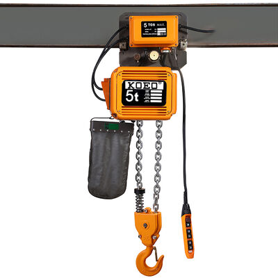 kopen M5 Monorail Trolley Hoist Heavy Duty 5 Ton Kettingtakels Dubbele Snelheid Frictiekoppeling Dubbele Ketting online vervaardiging