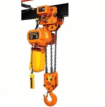 kopen 7500kg hijskettingtakels 3 strengen G80 ketting elektrische takel met loopkat online vervaardiging