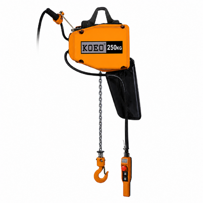 Buy 250kg Compact Electric Hoist 220V Single Phase Chain Hoist Low Noise For Workshop Garage Lifting online manufacture