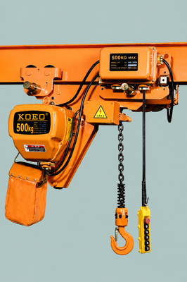 Купить Электрическая таль с ультранизким подъемным пространством 0,5 тонны, мини-цепная таль, двигатель 380 В, степень защиты IP54, цепь G80, компактный корпус Производство в сети